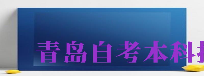 青島自考本科報名（青島自考本科報名官網(wǎng)入口）